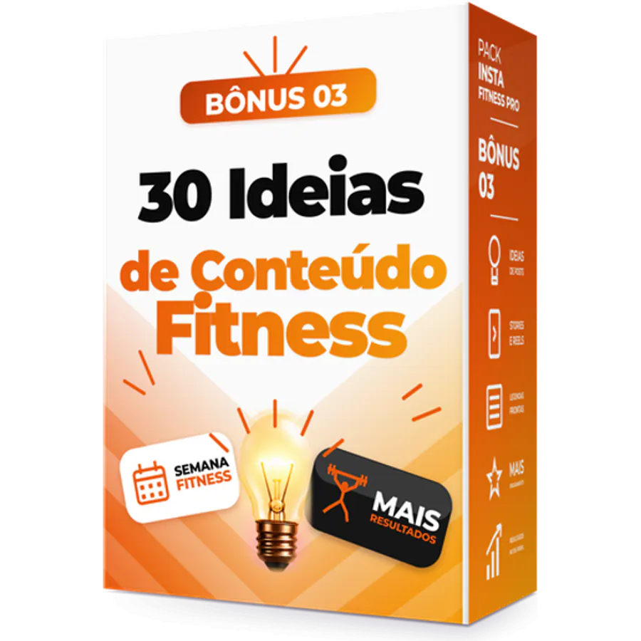 Caixa do Bônus 3: 30 ideias do que postar no treino