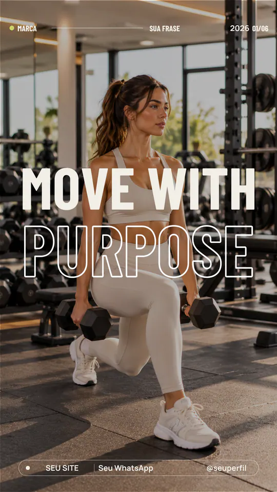Arte 23 — Gym Fitness — template editável no Canva